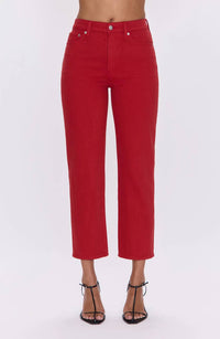 PISTOLA Charlie High Rise Straight Jeans in samba - women's jeans