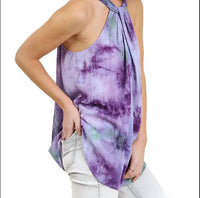 Umgee - Tie Dye Halter Tunic Top