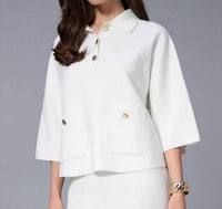 Joseph Ribkoff - Sweater Knit Boxy Pullover Top