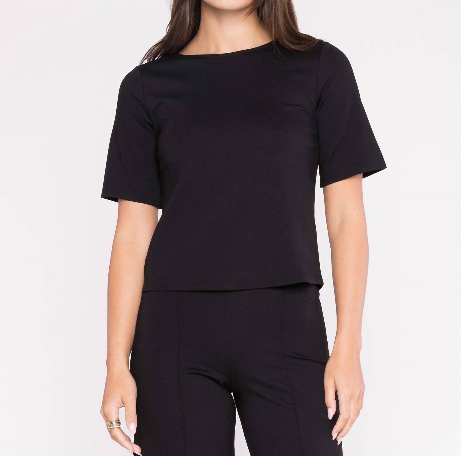 Ripley Rader - Women's Ponte Knit Short Sleeve Top