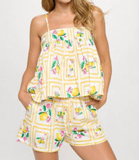 Meet Me In Santorini - Cami & Shorts Set