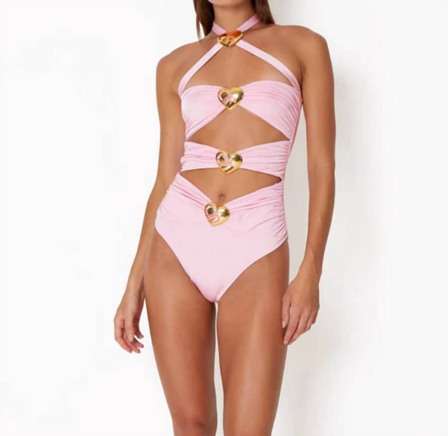Cin Cin - Diamond Heart Cut-Out Swimsuit