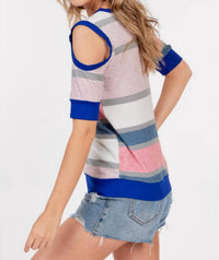 Shop Basic - Cold Shoulder Half Sleeve