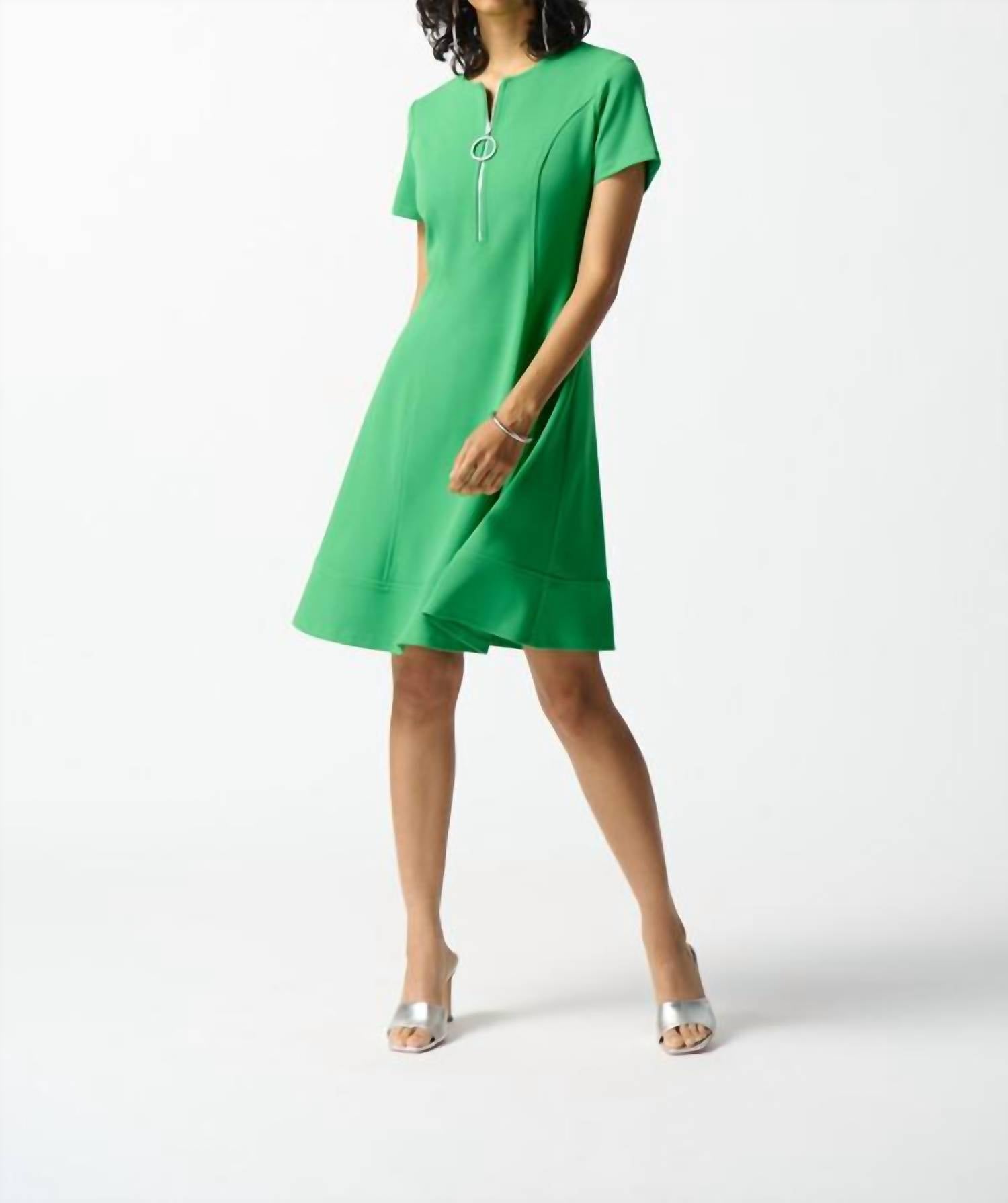 Joseph Ribkoff - A-line Mini Crepe Dress