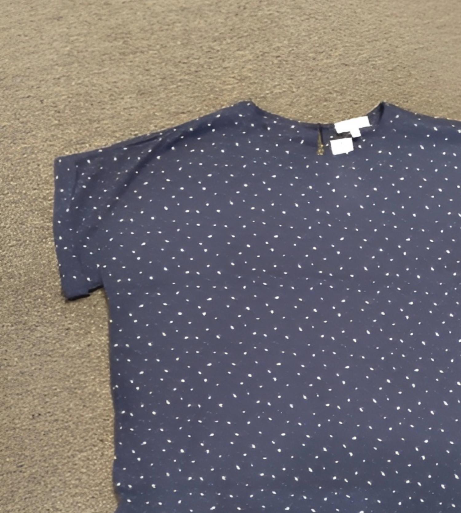 Blank - Women's Cap Sleeve Patterned Blouse - Plus