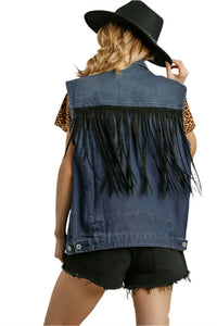 Umgee - Fringe Denim Vest