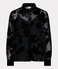 Esqualo - Burnout Flower Blouse