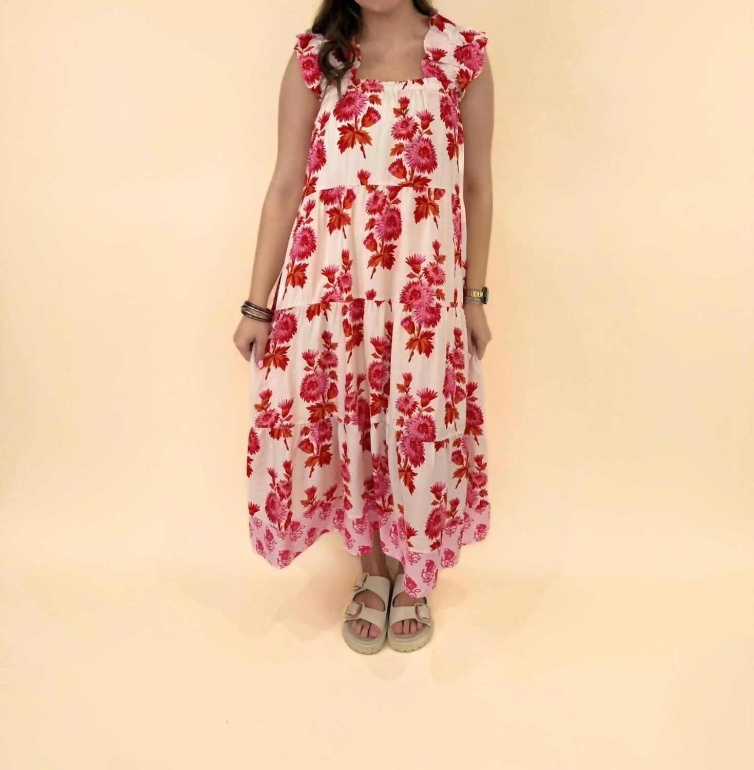 Thml - Florina Flutter Sleeve Floral Dress