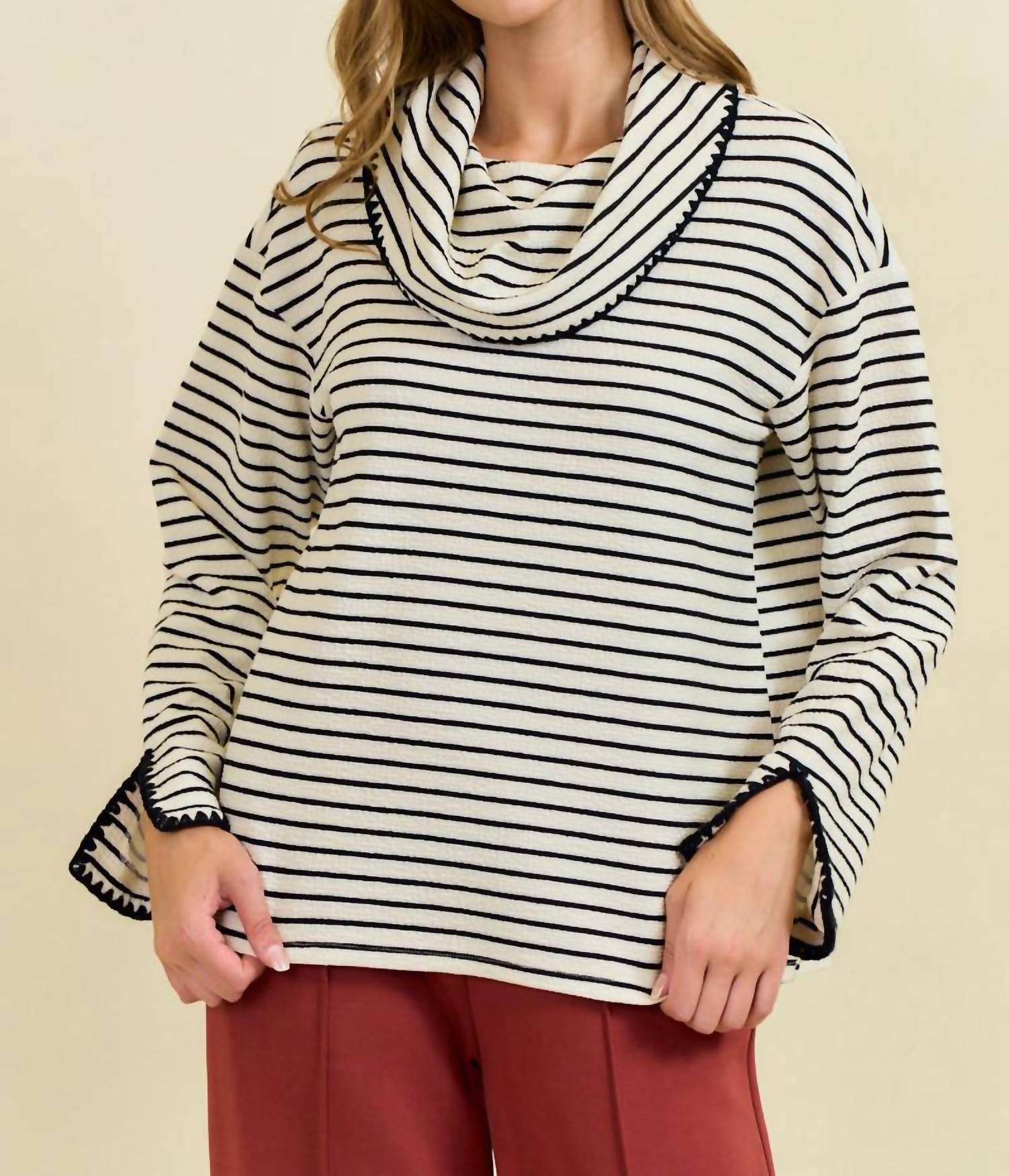 Doe And Rae - Avery Stripe Pullover