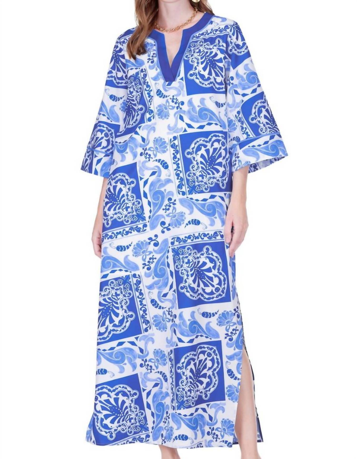 Jade - Trimmed Maxi cerulean tiles