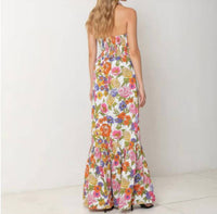 S/W/F - Crossover Halter Maxi Dress