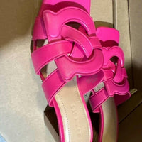 Coach Women's Nikki Leather Sandals in pink tan - women's sandal - alternate view