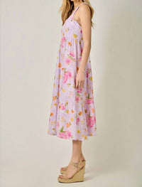 Mystree - Double Gauze Cotton Floral Midi Dress