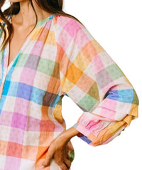 Sunshine Tienda - Cleo Plaid Maxi Dress
