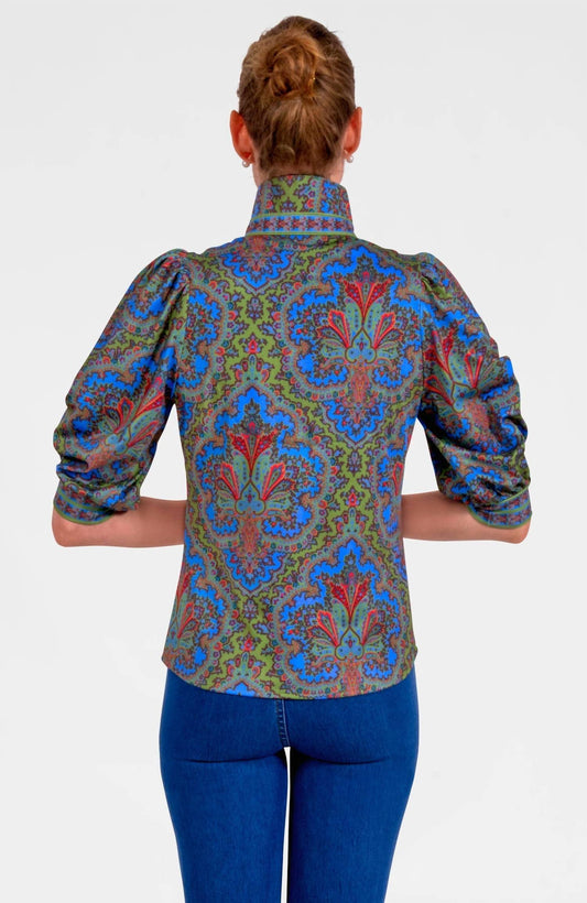 Gretchen Scott - Passion Paisley Puff Sleeve Top