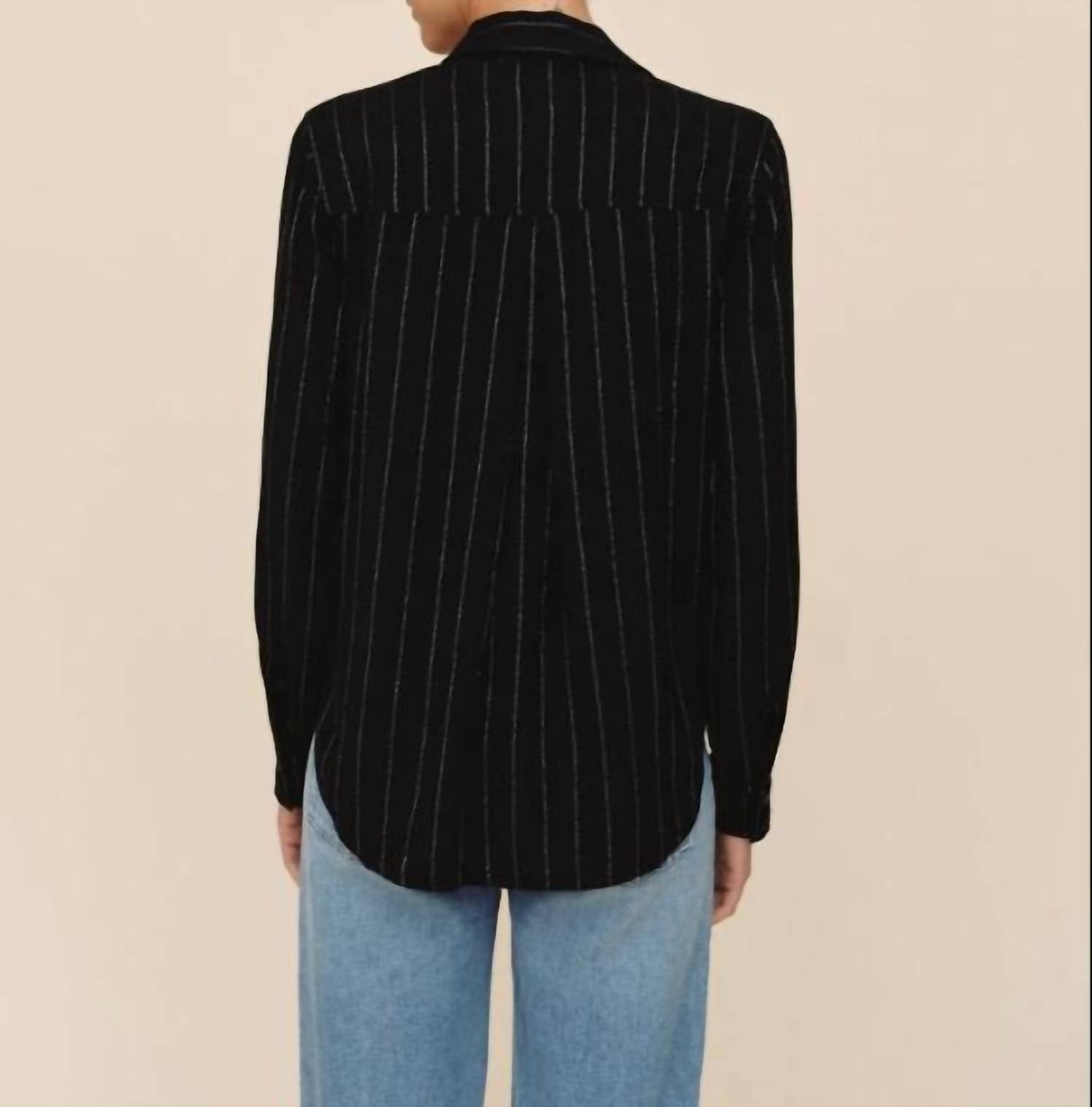 Bella Dahl - Lurex Stripe Clean Shirt