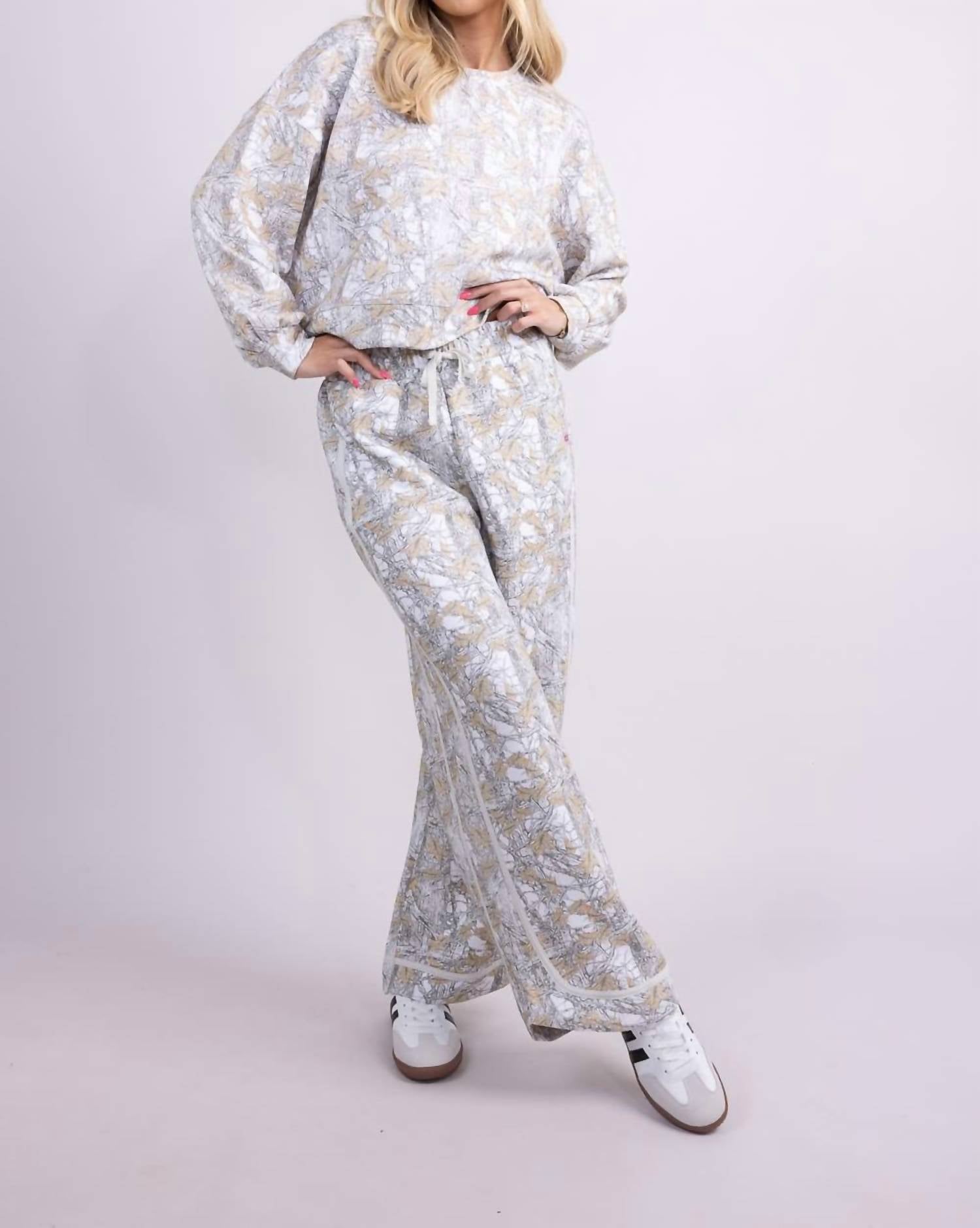 Simply Southern - Polo Button Pullover And Pants Set