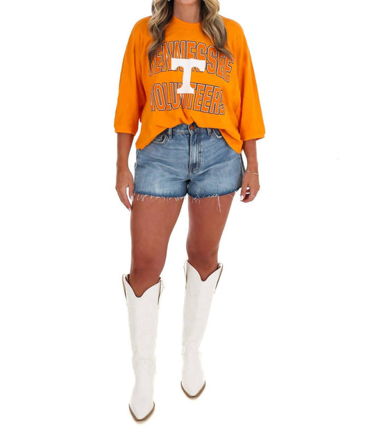 Pressbox - Dolman Three Quarter Sleeve Slub Top