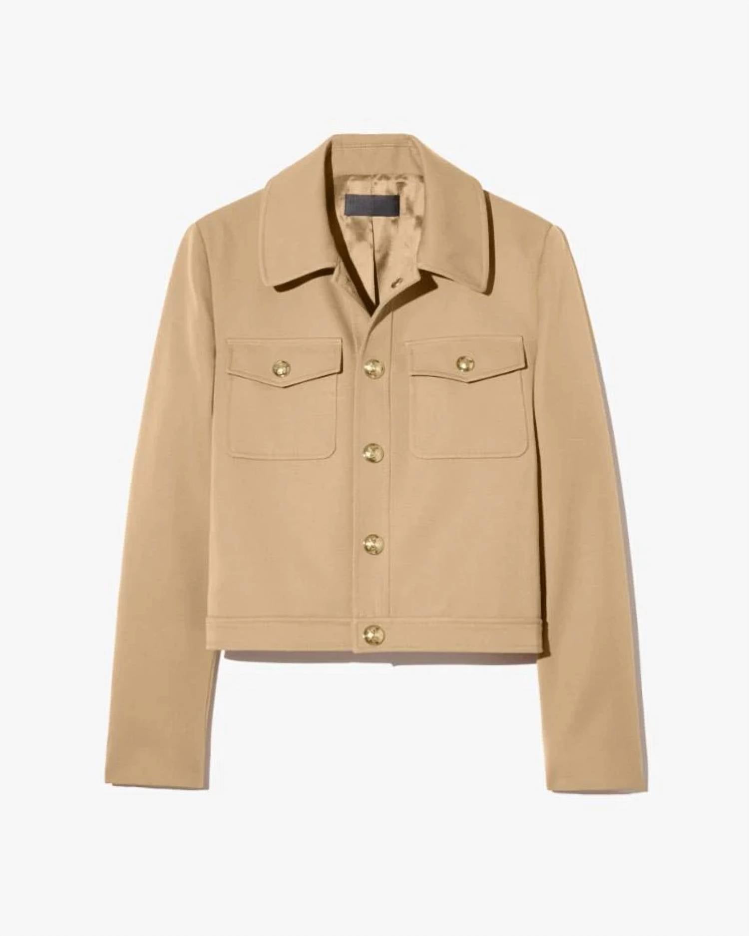 Nili Lotan - Edna Cropped Long Sleeve Jacket