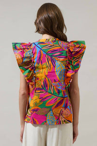 Sugarlips - Milana Ruffle Poplin Top
