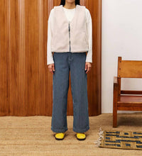 FRNCH Stripe Bleuet Pants in blue and white - women's pants