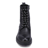 bueno Women's Destiny Combat Boots in black - women's shoe - alternate view