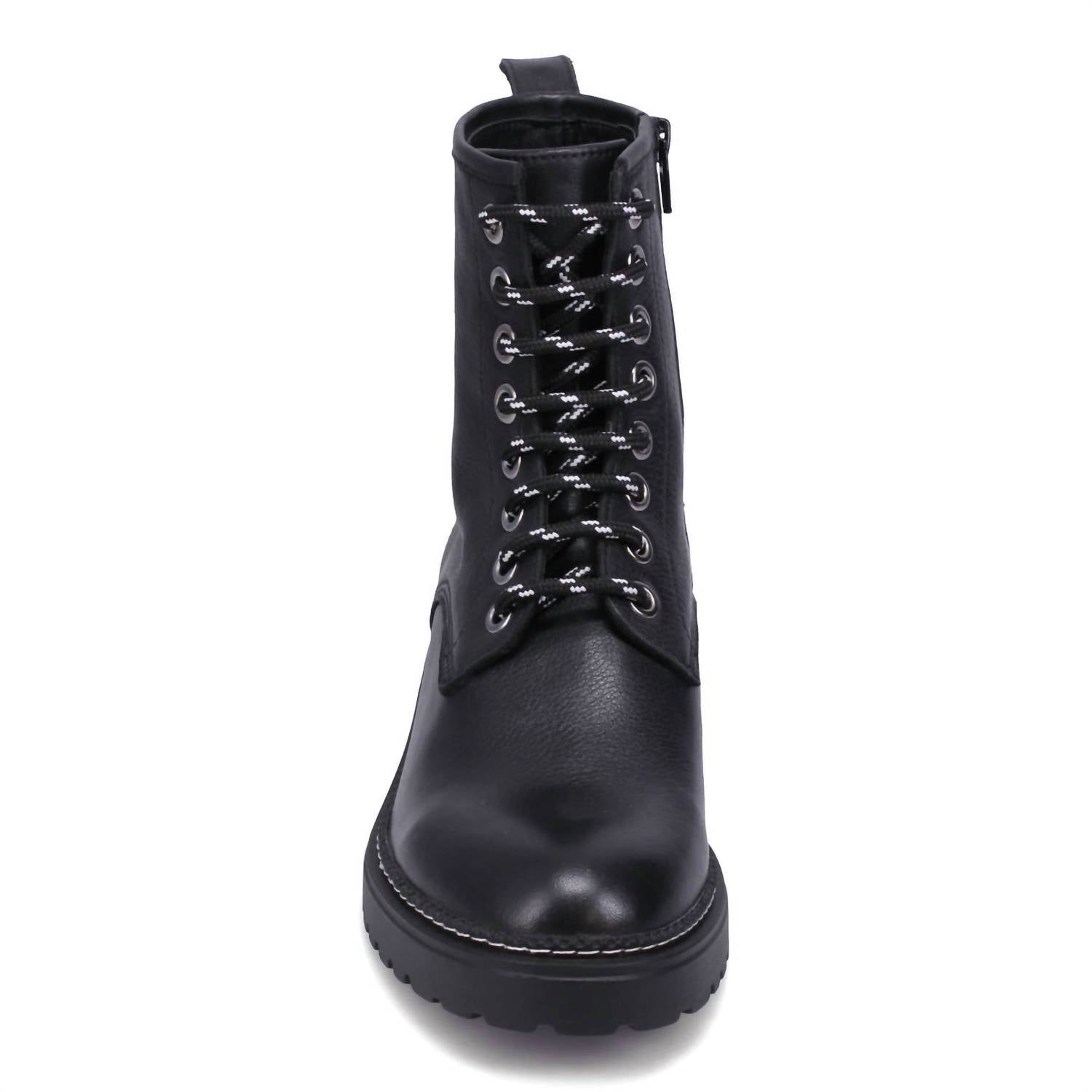 bueno Women's Destiny Combat Boots in black - women's shoe - alternate view