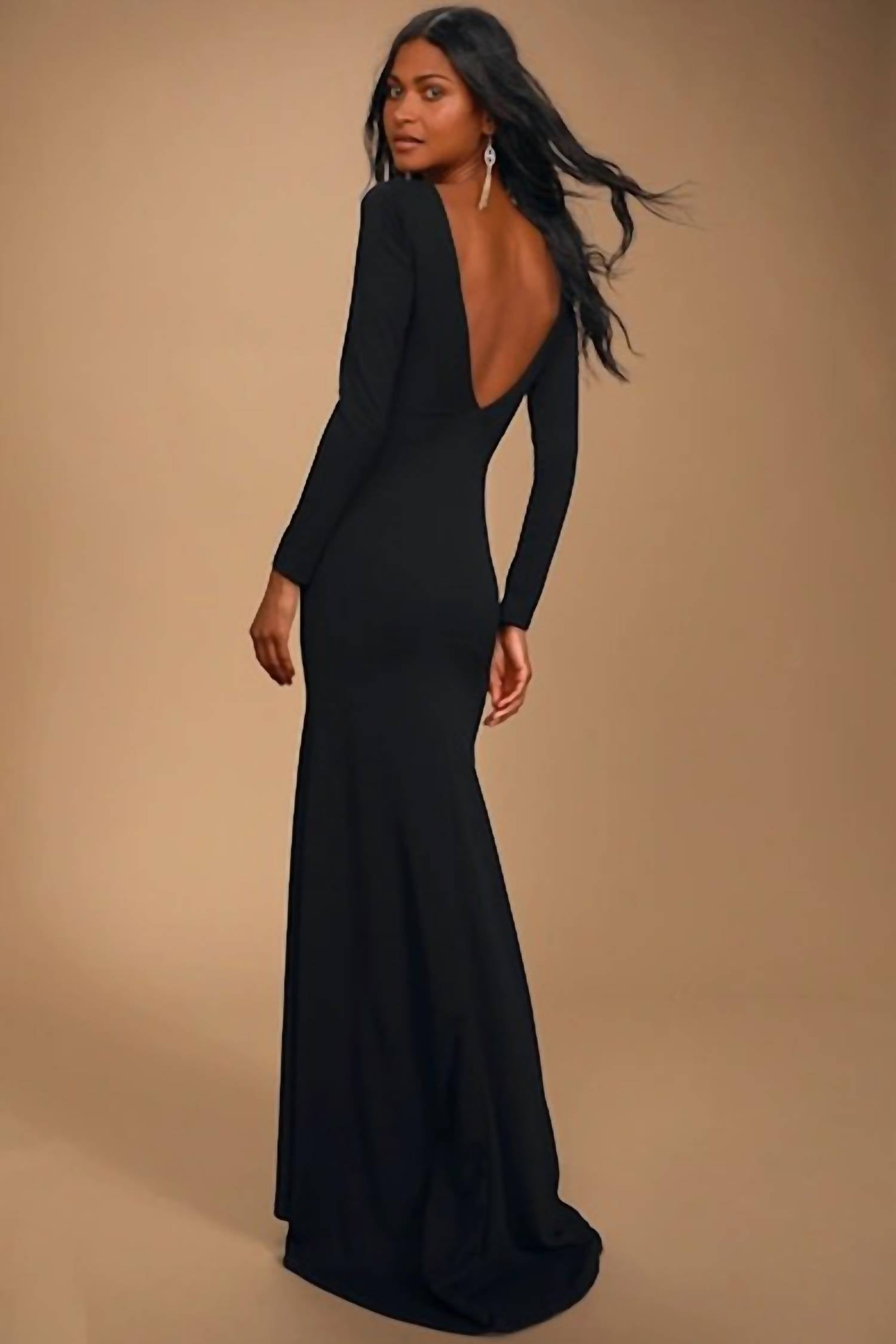 Lulus - Wait For Me Long Sleeve Maxi Dress