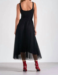 Elan - Women's Maxi Tank Tulle Dress