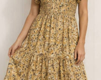 Keren Hart - Ruffle Sleeve Midi Dress