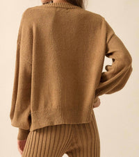 Promesa - Textured Knit Buttoned Cardigan