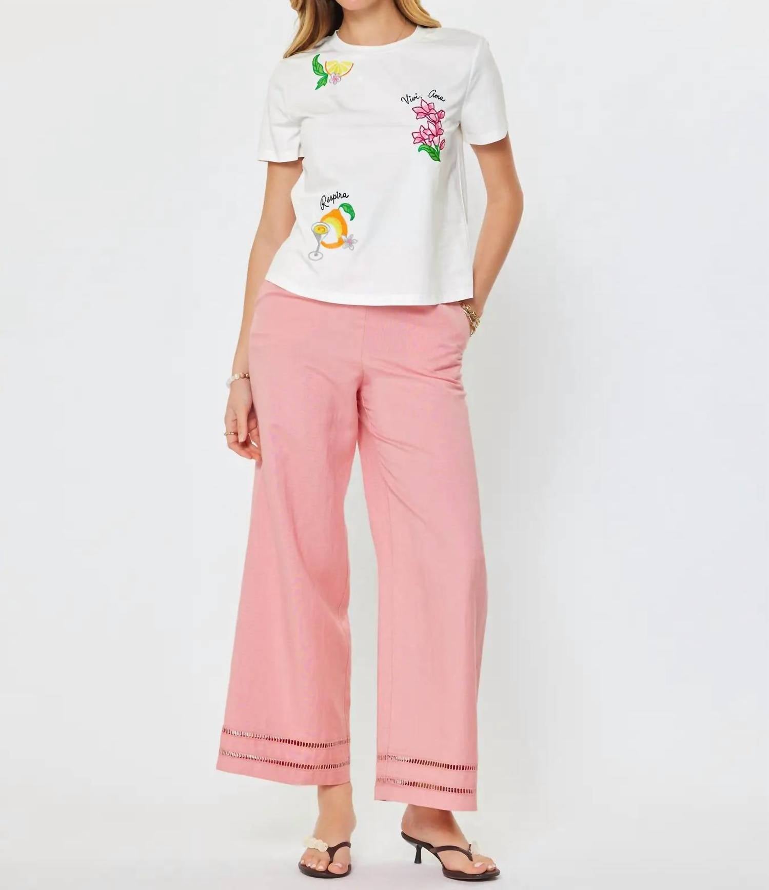 Current Air - Embroidered Graphic Summer Tee