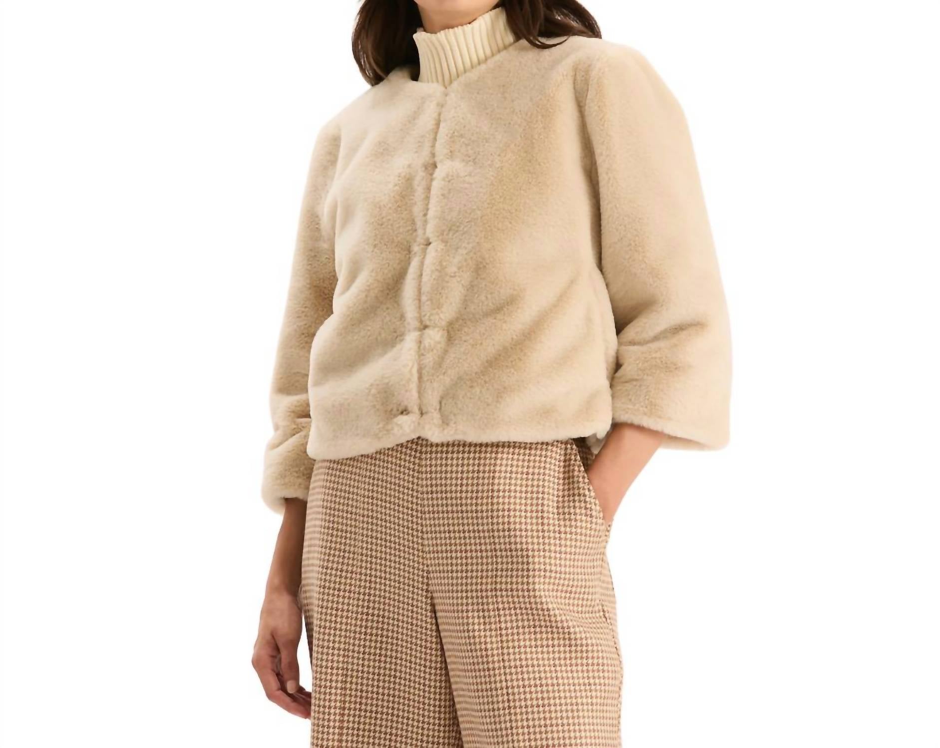 Tyler Boe - Aspen Faux Fur Solid Jacket
