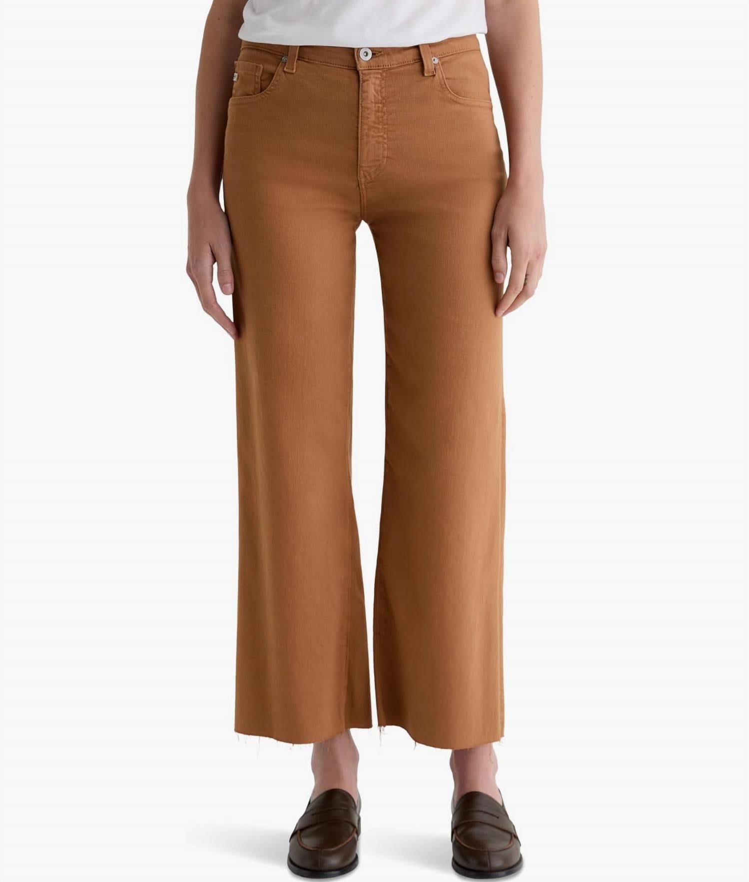 Ag Jeans - Saige Mid Rise Wide Leg Crop Jeans