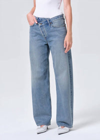 Agolde - Arc Criss Cross Relaxed Straight Jeans