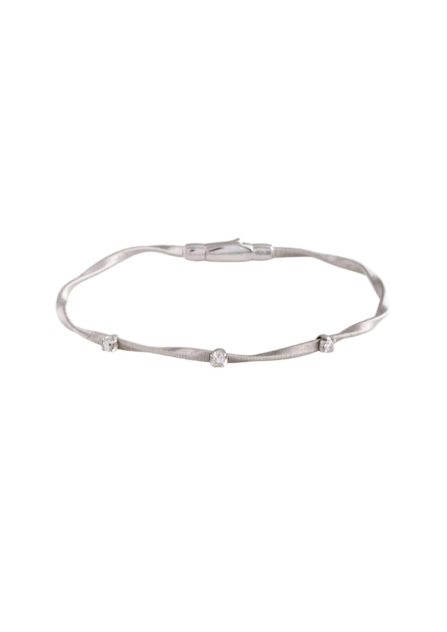 Marco Bicego - Women's 18k White Gold, Diamond Marrakech Bracelet