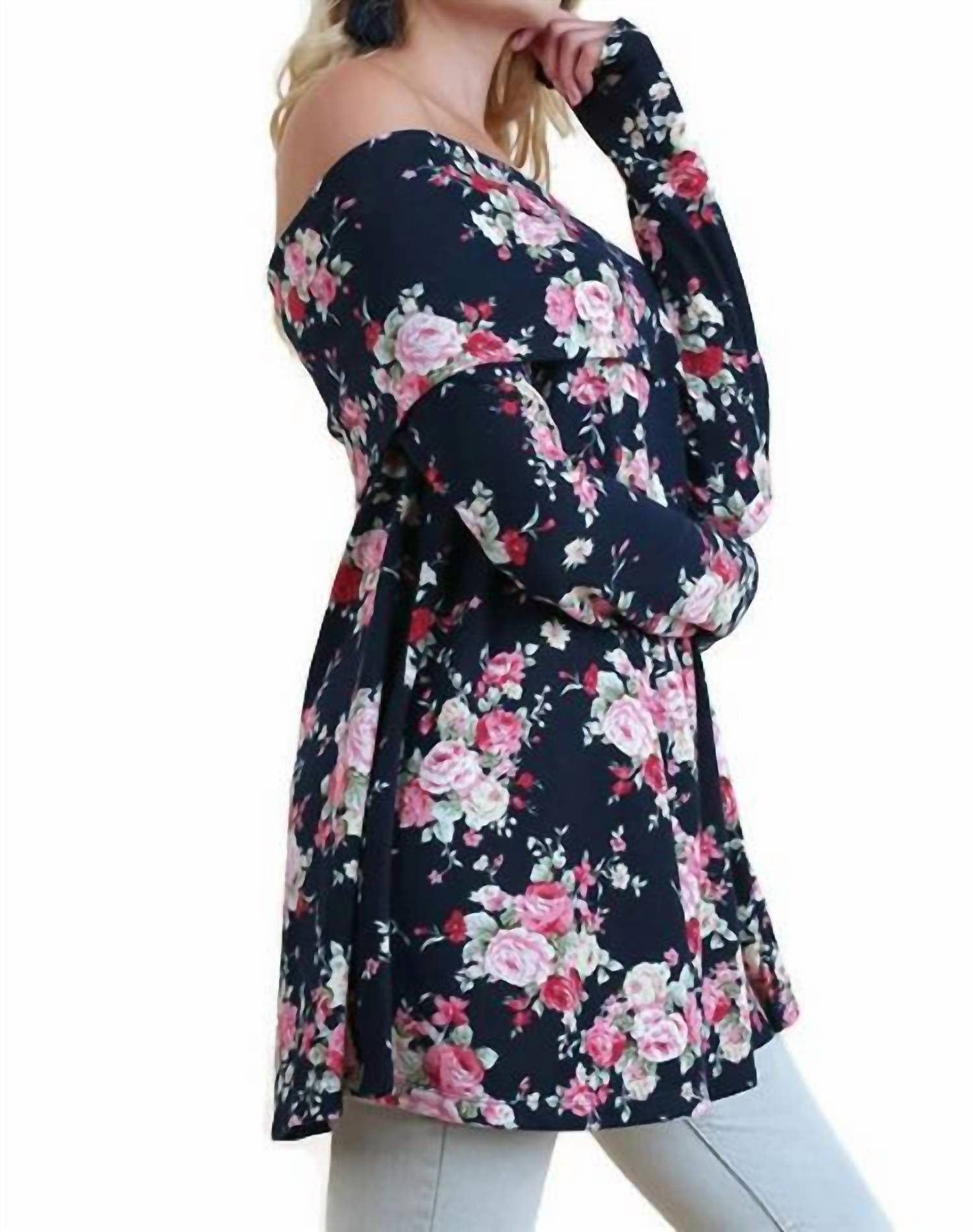 Umgee - Rose Garden Off the Shoulder Top