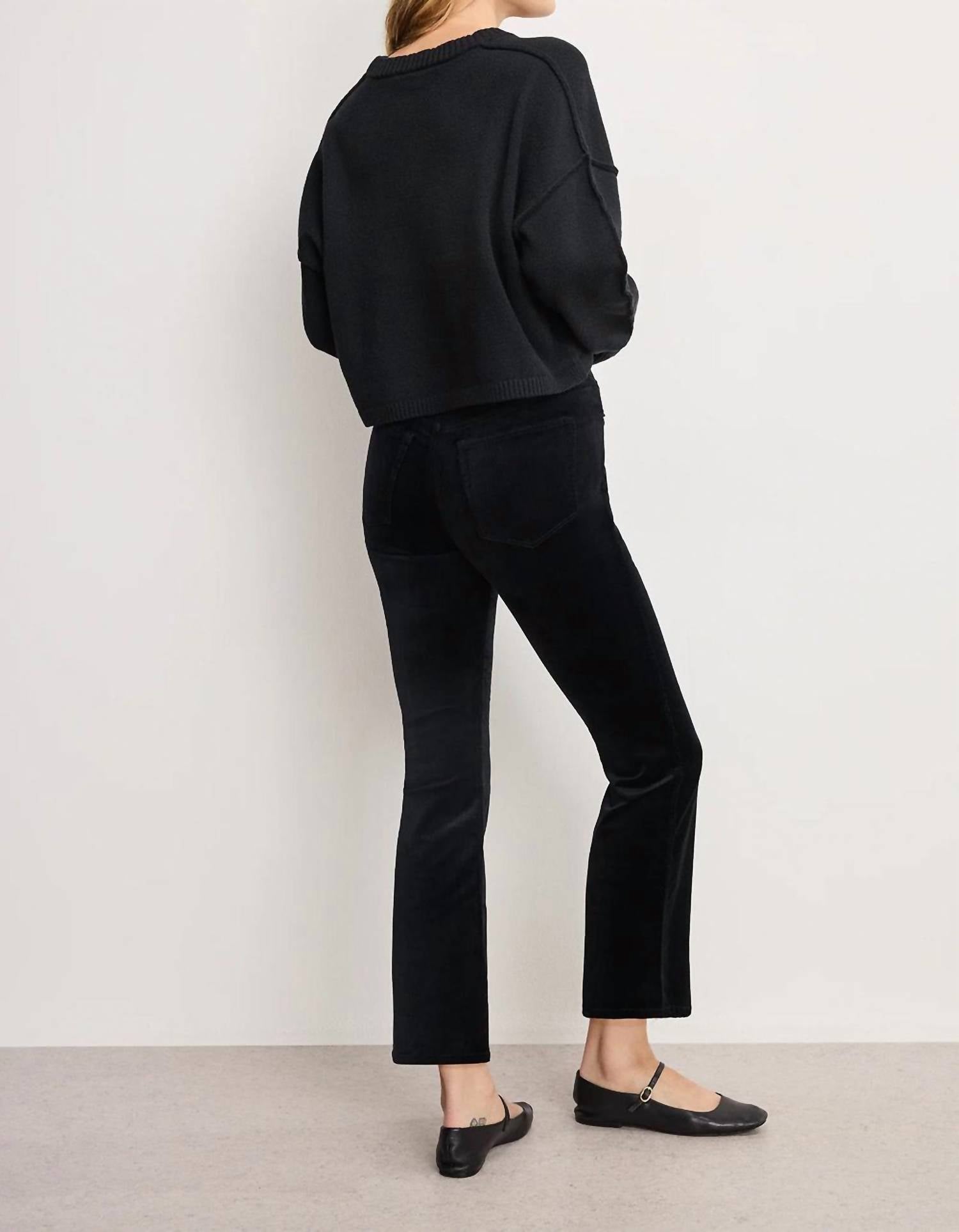 Good American - Velvet High Rise Kick Flare Pant