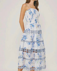 Strut & Bolt - Lena Eyelet Midi Dress - Bohemian Resort Wear