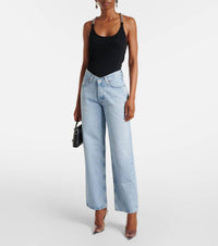 AGOLDE Women's V Waist Baggy High Rise Jeans in prevail - women's jeans