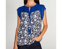 Daniel Rainn - Cottage Floral Short Sleeve Blouse