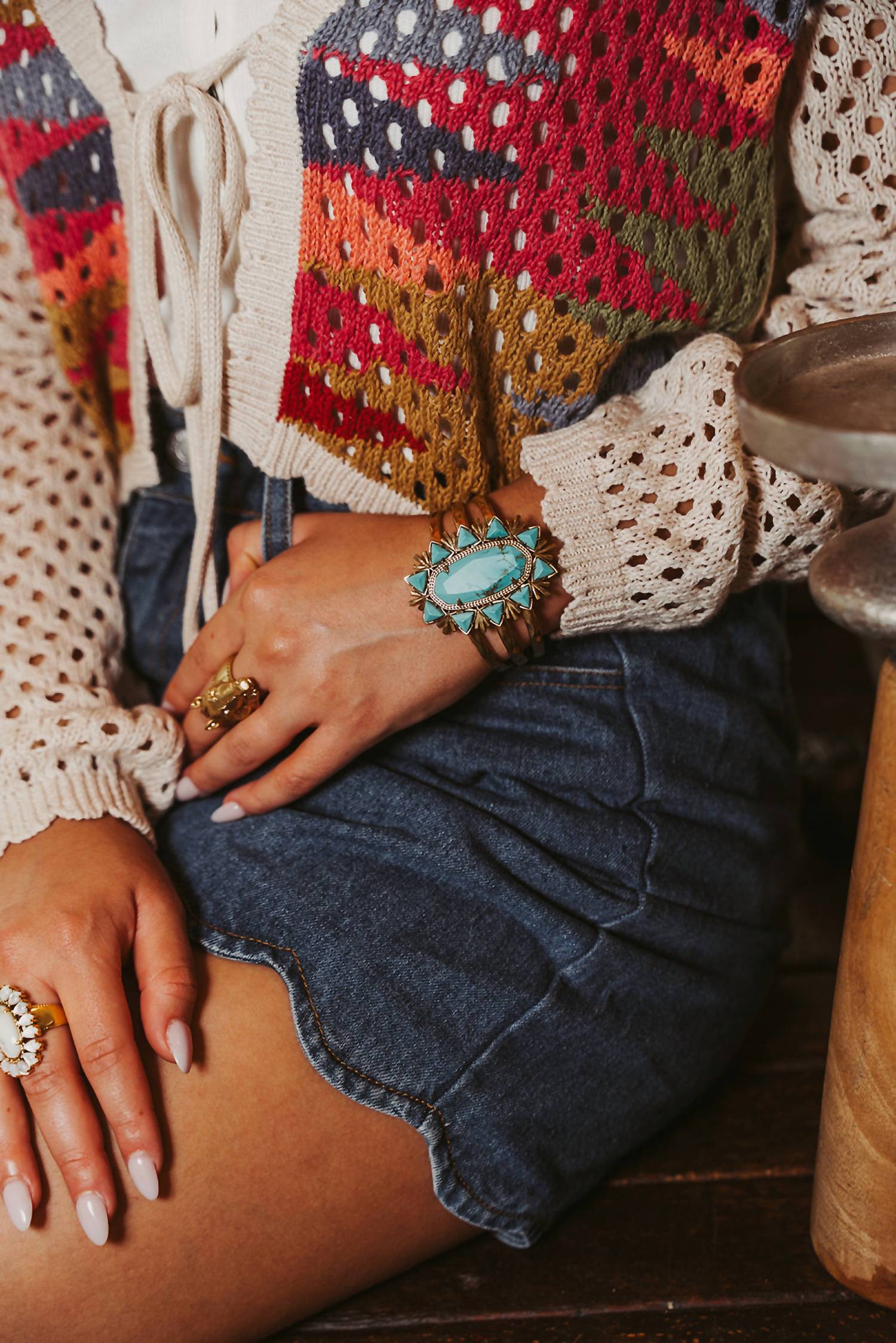Tasha Polizzi - Crochet Tie Front Cardigan