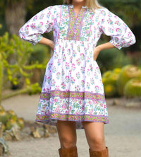 Dolma - Zadie Block Printed Mini Dress