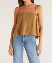 Z Supply Women's Annie Tank Top in otter - women's tank top