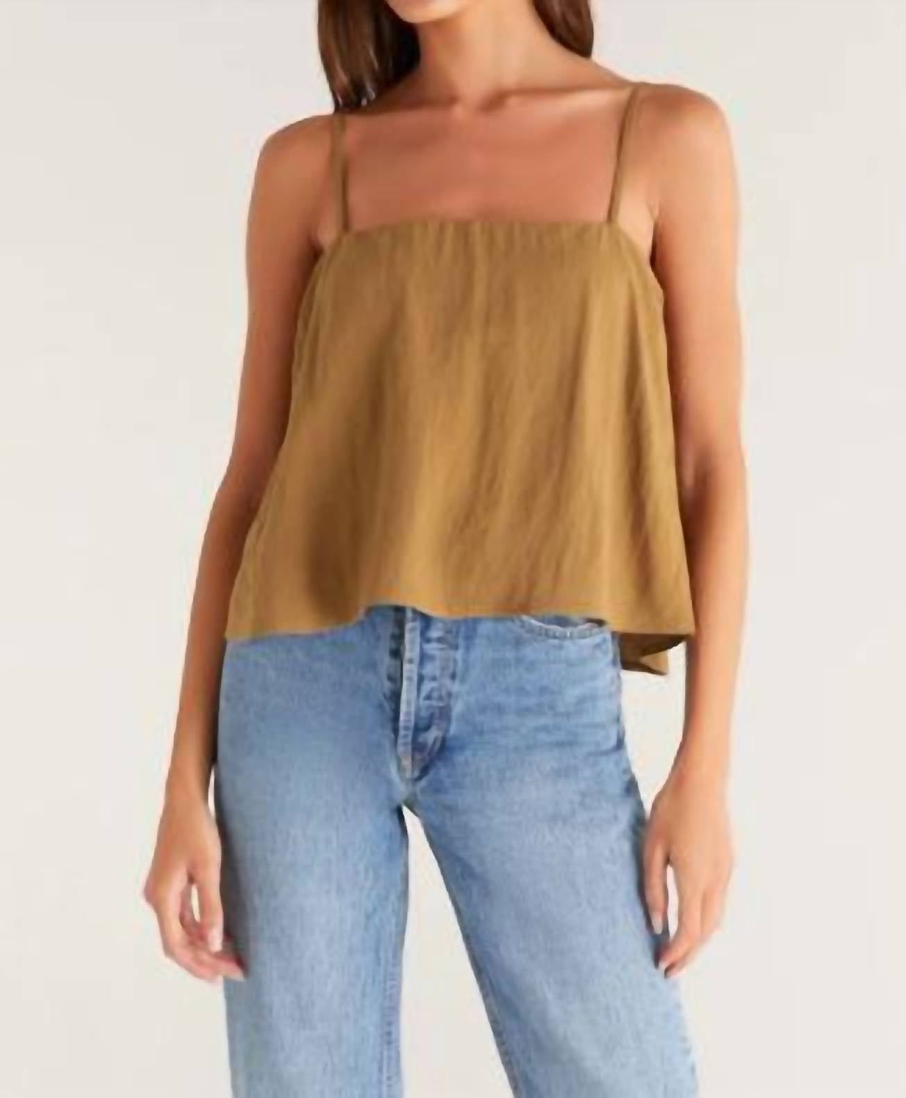 Z Supply Women's Annie Tank Top in otter - women's tank top