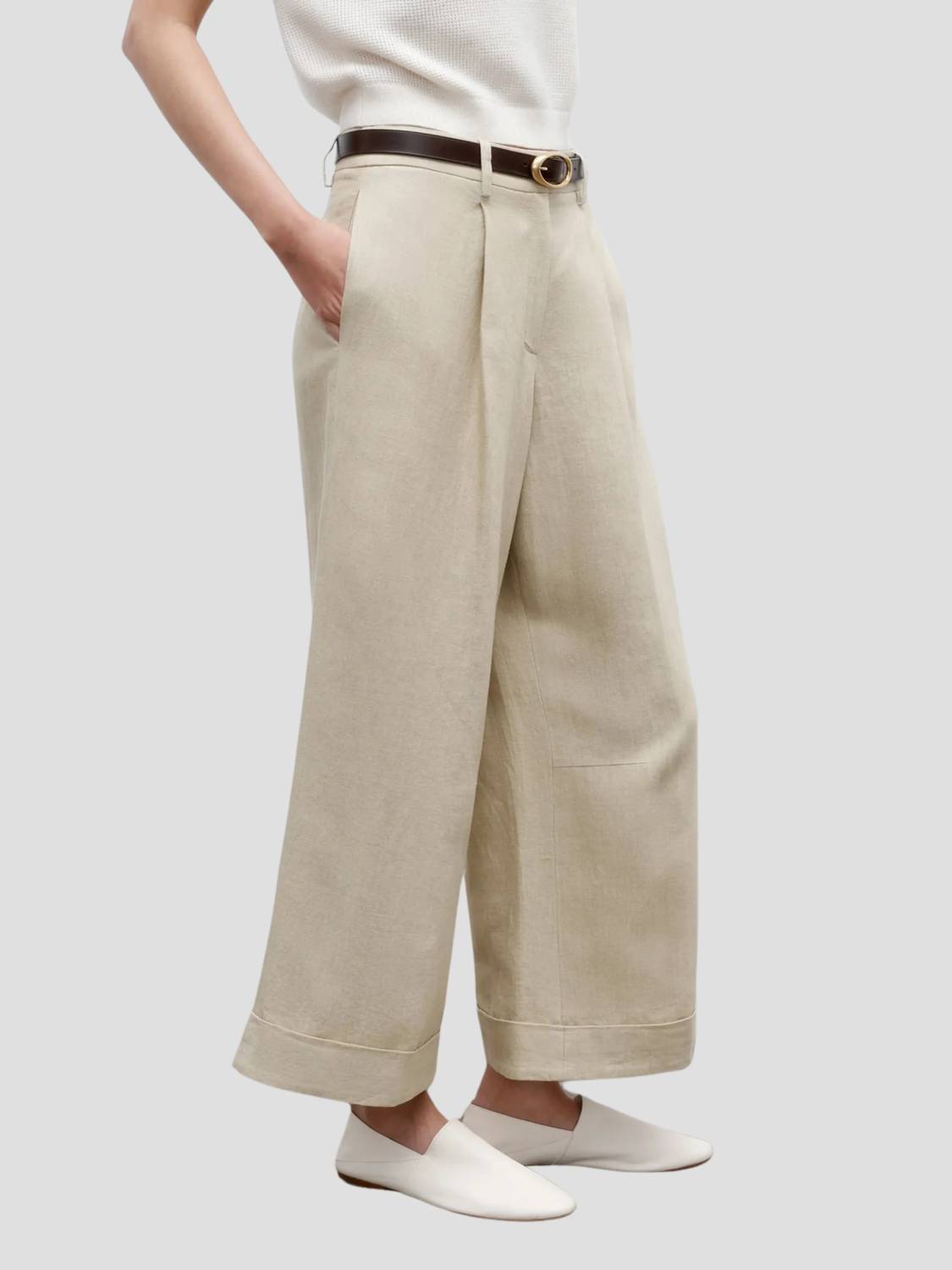 Twp - Houston St Wide Leg Cropped Pant