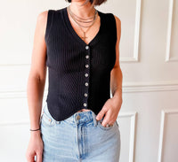 Current Air - Downtown Button Tank Top