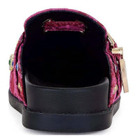 Azalea Wang - Women's Quinby Brocade Buckle Strap Mules Clog