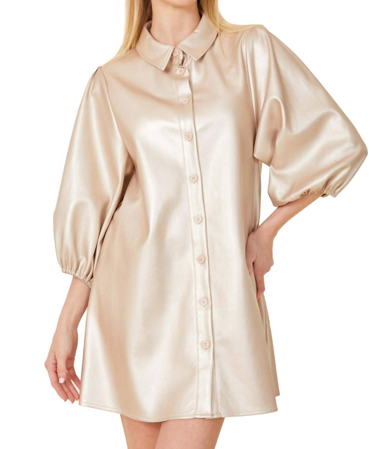 Dolce Cabo - Vicki Vegan Leather Tunic Dress