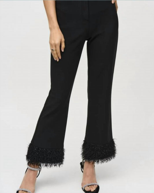 Joseph Ribkoff - Silky Knit and Novelty Flared Pants